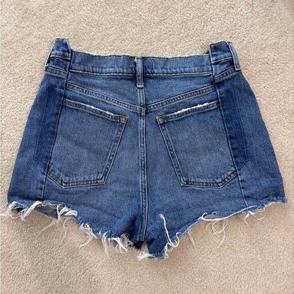 Women’s Abercrombie The Mom Short High Rise Denim Sz 8 - Picture 2 of 4